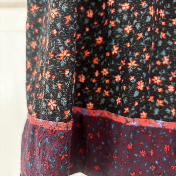 Ulla Johnson Cora Top Auburn Print Size 2 Patchwork Cottage Core Floral Bohemian - Picture 7 of 16